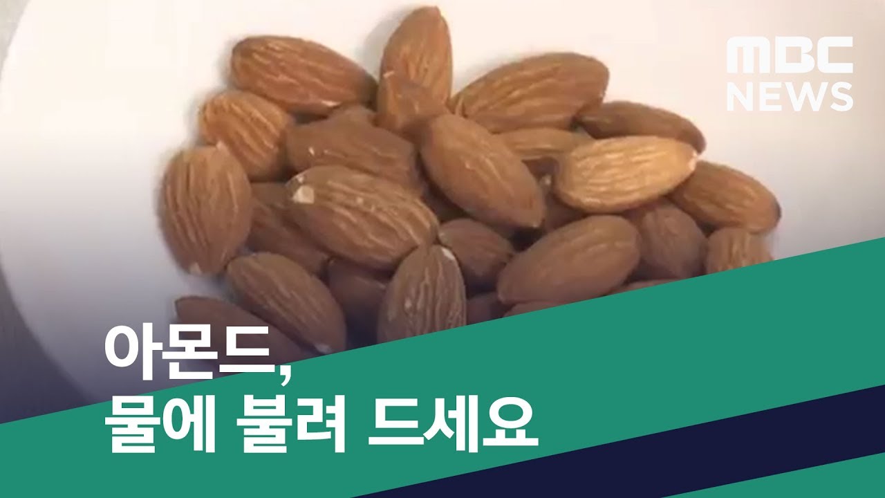 [스마트 리빙] 아몬드, 물에 불려 드세요 (2019.10.11/뉴스투데이/MBC)