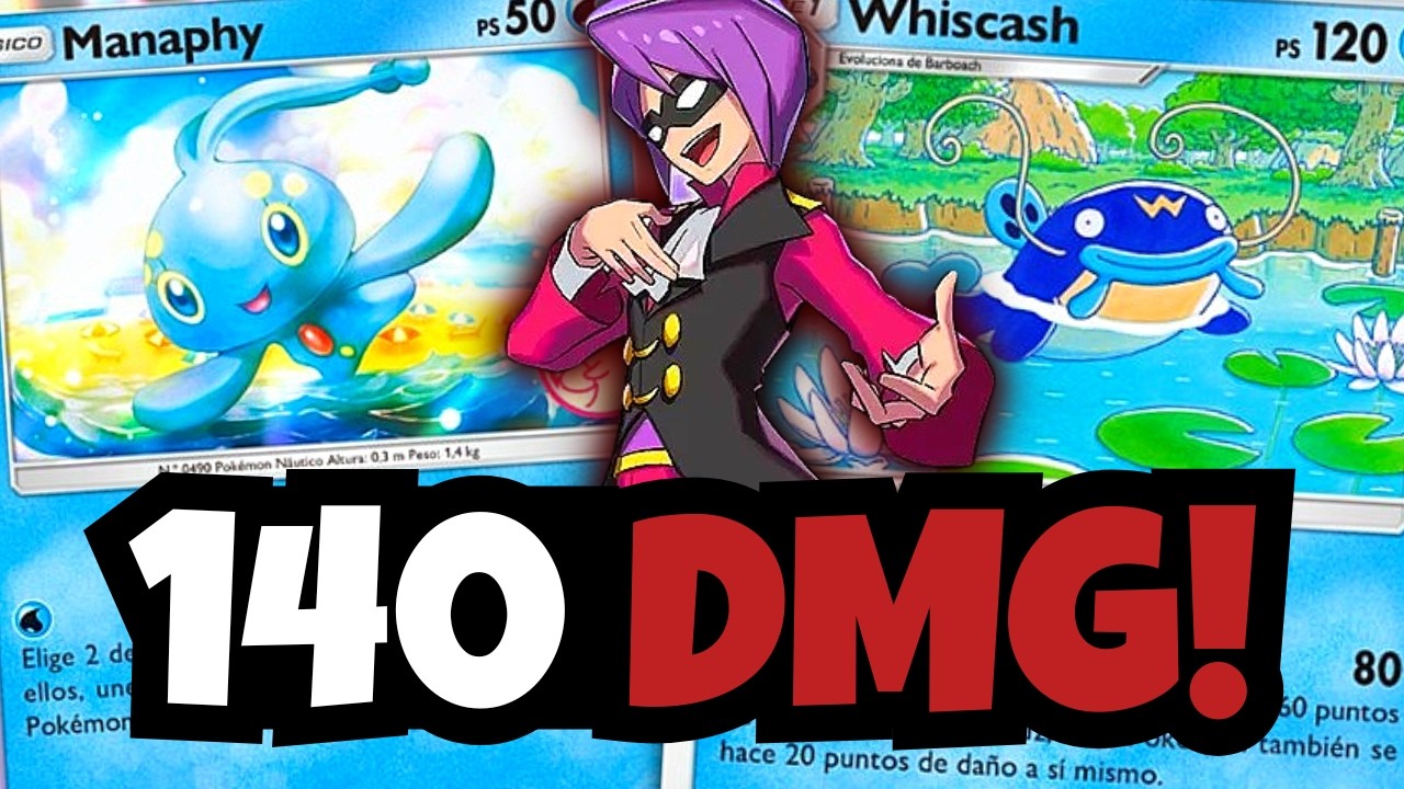 Manaphy y Whiscash: Combo barato, DAÑO GIGANTE | Pokémon TCG Pocket