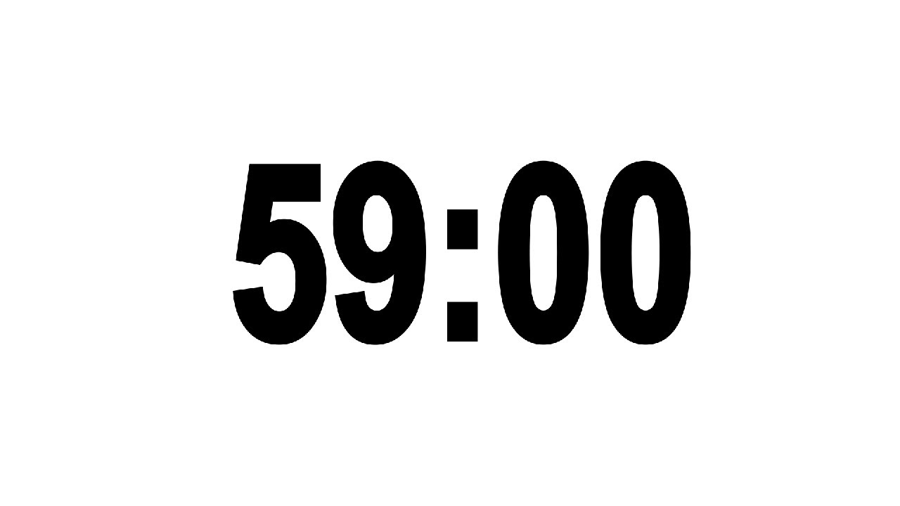 59 Minute Countdown Timer with Alarm