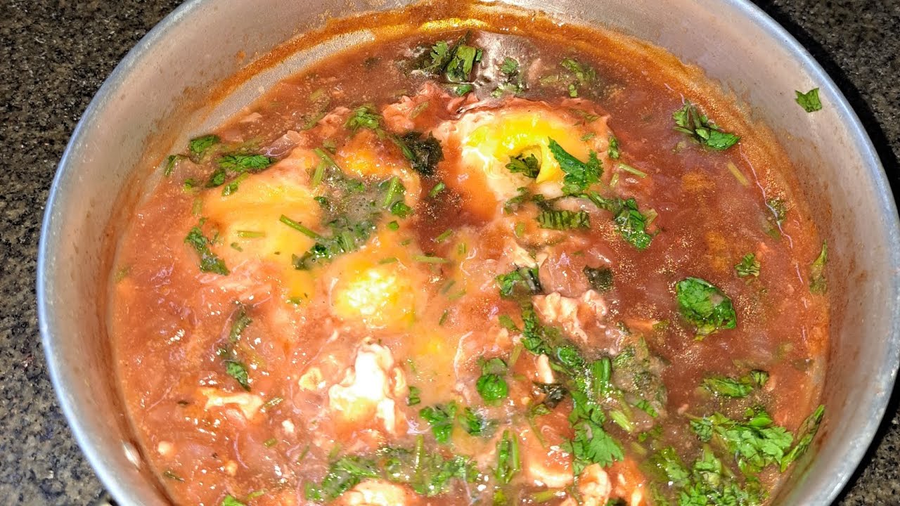 Ovos pochê com molho de tomate # dicas da del 