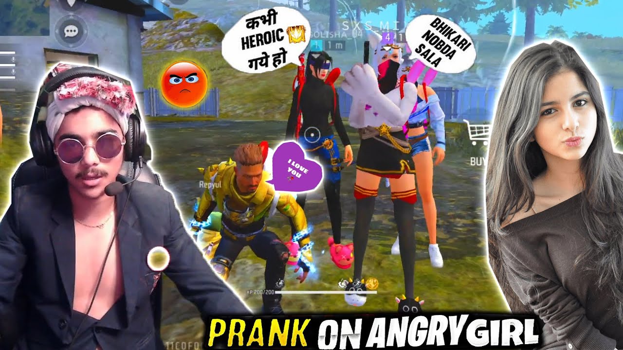 PRANK ON ANGRY CUTE GIRL ON SC RANKED😱
