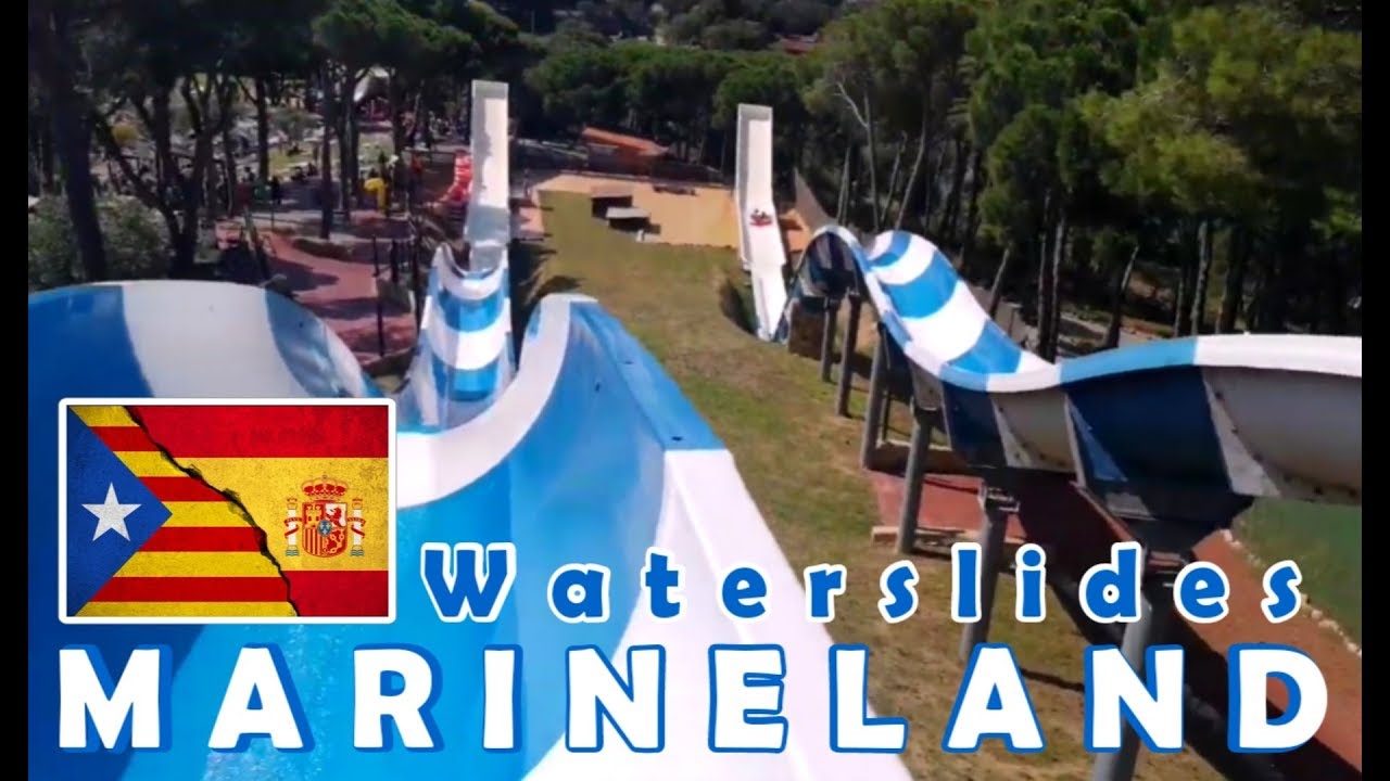 WATERPARK MARINELAND - SPAIN / COSTA BRAVA 2019 - waterglides (all slides on ride)