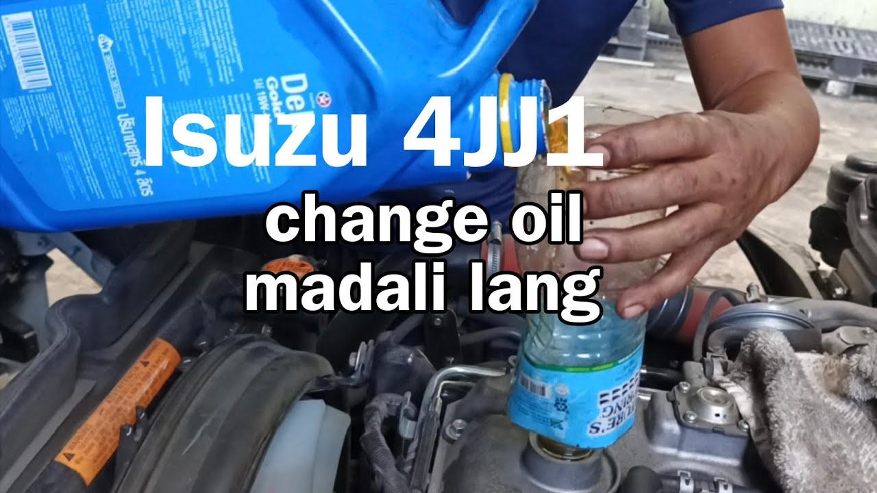 Izusu 4jj1 engine - change oil