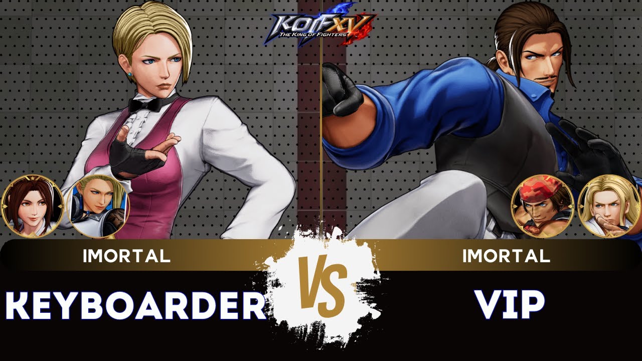 KOF XV ▰ KEYBOARDER (Mature/Mai/King) 🆚 VIP (Robert/Ralf/Andy) 🎞️Replay Match - 12/25
