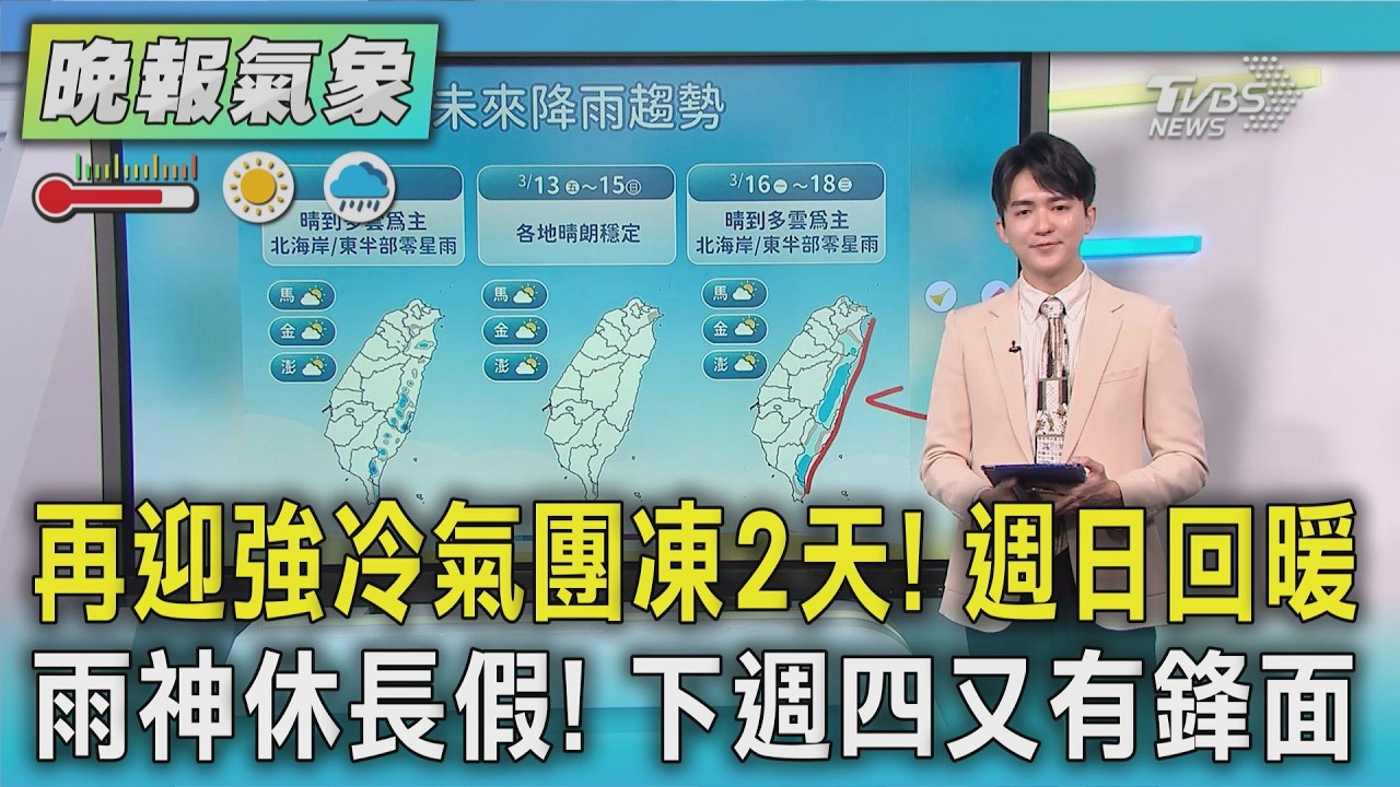天氣/再迎強冷氣團! 週六清晨下探7度 週末回暖宜出遊｜TVBS新聞 @TVBSNEWS01