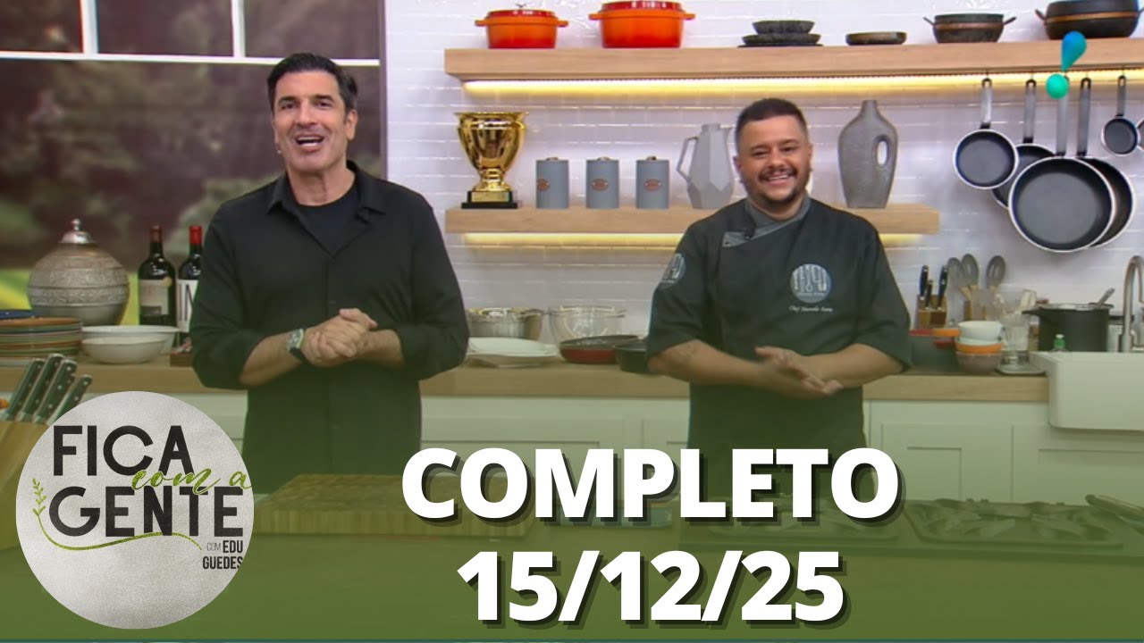 Fica com a Gente: Bolinho de queijo; Costela acebolada e mais (15/12/25) | Completo