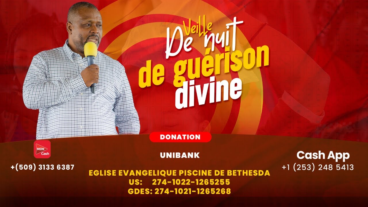 JEUDI 05 MARS  2026 VEILLE DE NUIT DE GUÉRISON DIVINE