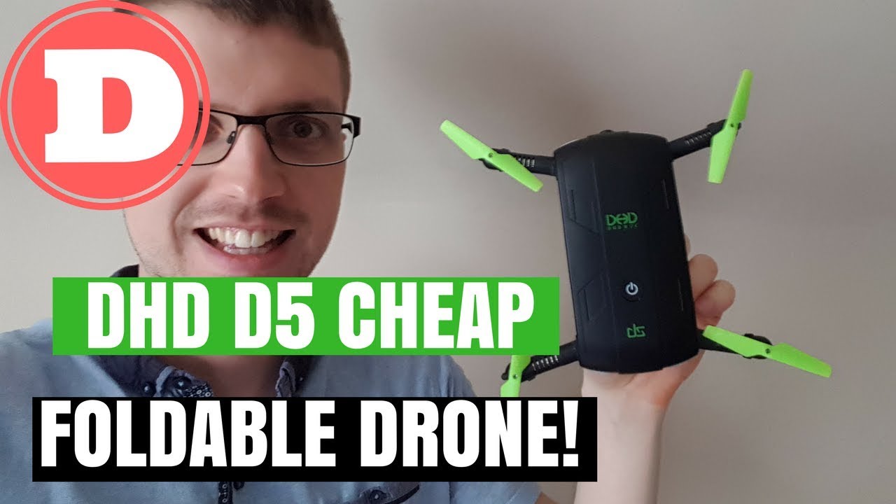 DHD D5 In-Depth Review - Wifi FPV Foldable Selfie Drone Altitude Hold - Cheapest Selfie Drone?