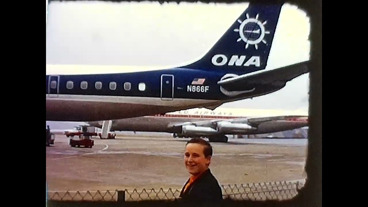 8mm film  leaving on a jet plane for Vietnam