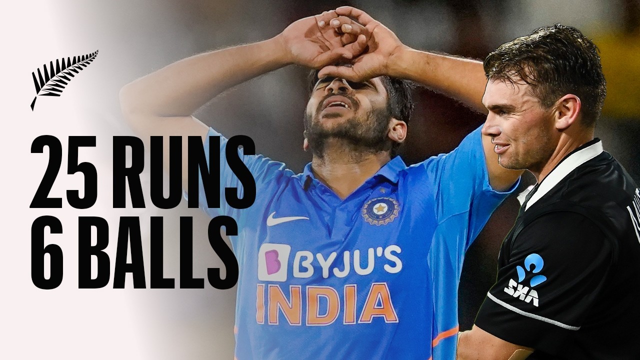 2️⃣5️⃣ Runs In One Over! BLACKCAPS Blast Indian Bowling