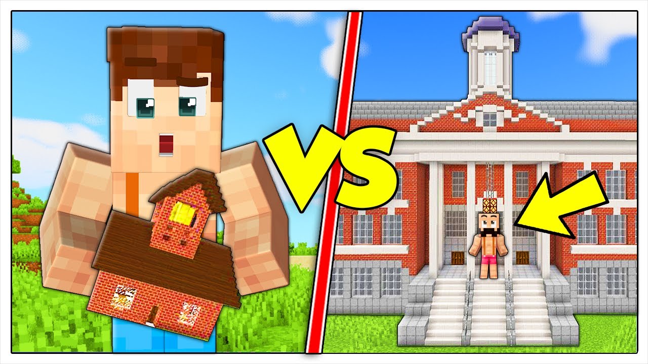SCUOLA PICCOLISSIMA CONTRO SCUOLA GIGANTE! - Minecraft ITA