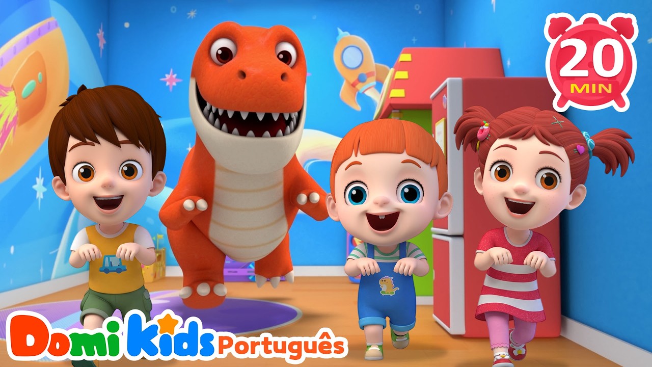 Brincando com Dinossauros 🦖 | Canções Infantis | Domi Kids | LEFUN Kids TV