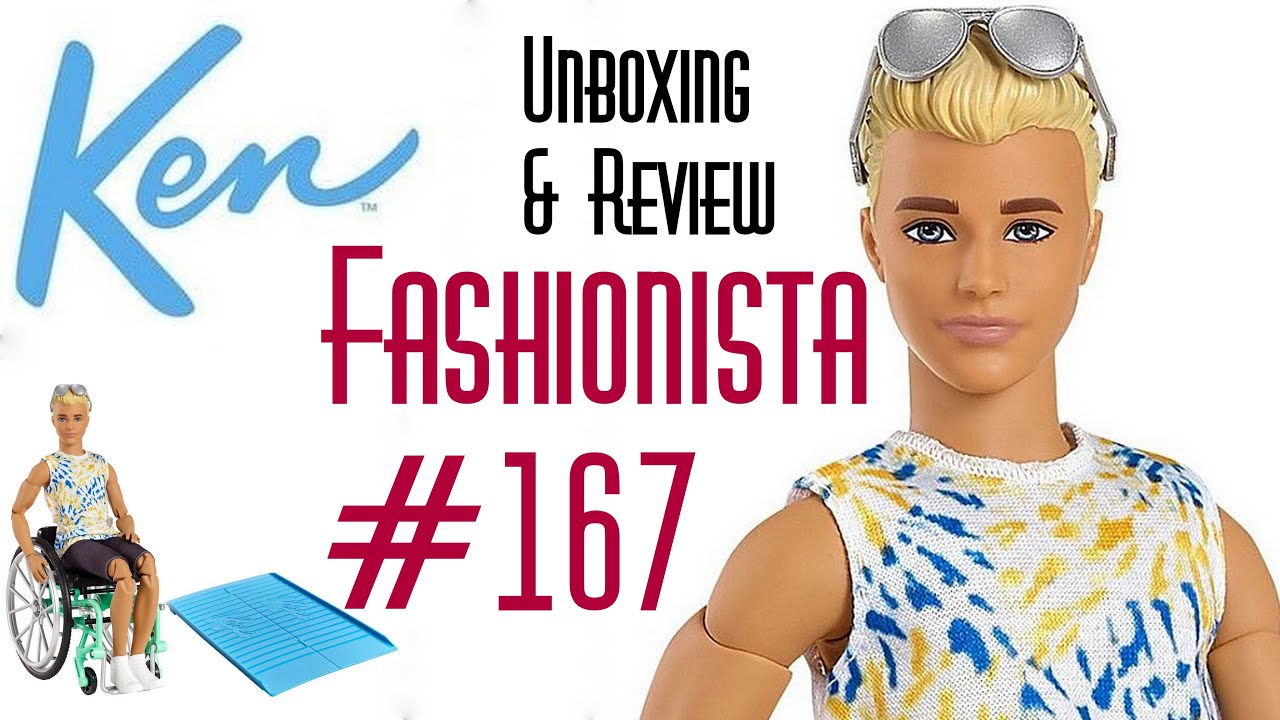 👑 Edmond's Collectible World 🌎:  Barbie Fashionistas Ken Doll #167​ W/ Wheelchair Unboxing & Review