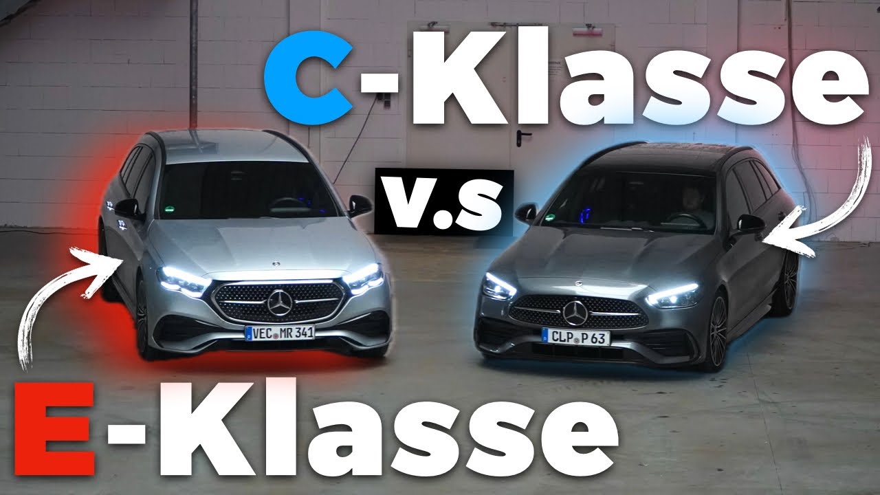 Wie unterschiedlich sind C-Klasse & E-Klasse als T-Modell? 🤔  Mercedes-Benz Fahrzeug Vergleich