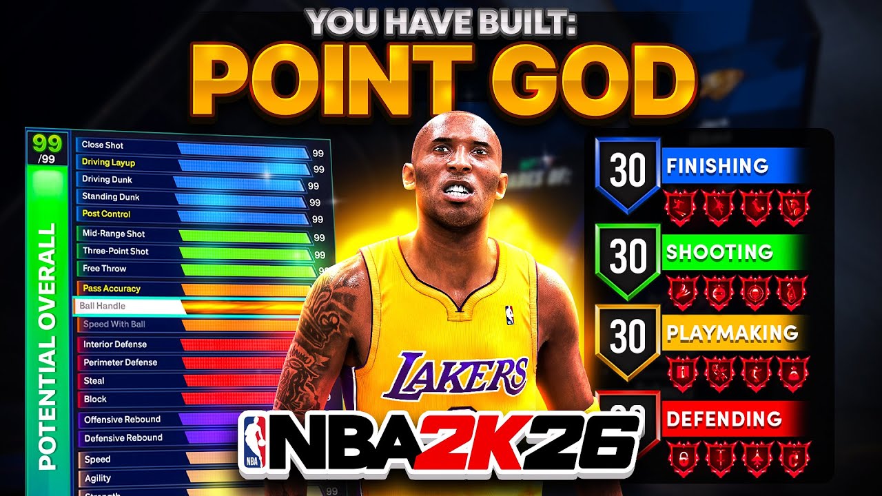 BEST 2-WAY POINT GUARD BUILD in NBA 2K26! CONTACT DUNKS + LIMITLESS RANGE! best build 2k26
