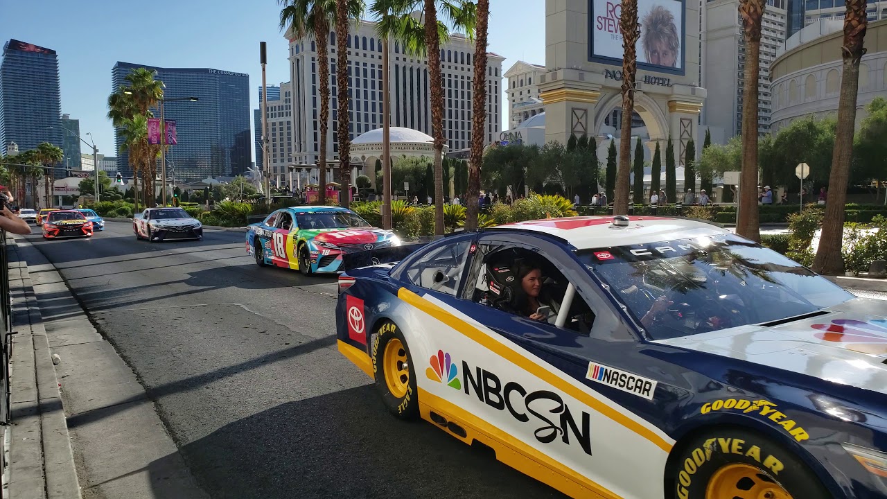 NASCAR on the Las Vegas Strip September 2019 in 4k