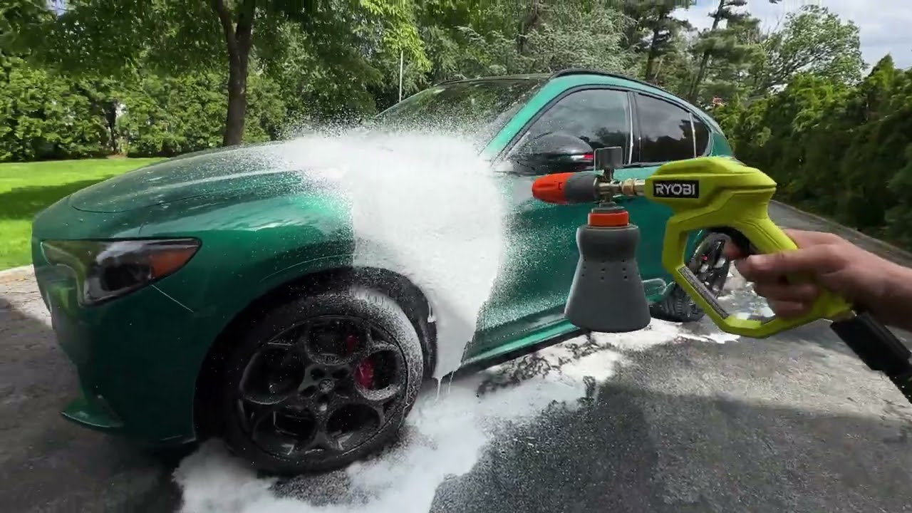 RYOBI 1.8 GPM Automotive Pressure Washer Unboxing Review Demo
