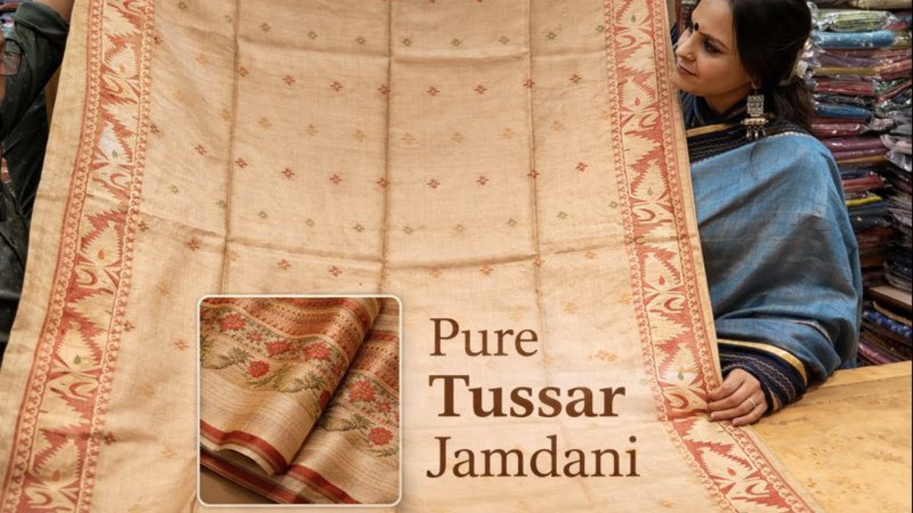 Why Tussar Jamdani Sarees Are So Special #tussarsilk #tussarsilksaree #shibani