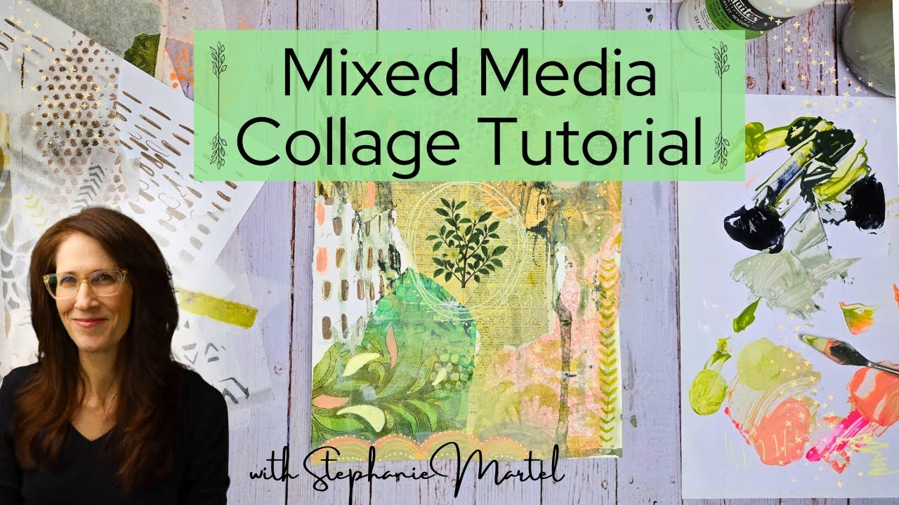Mixed Media Art Tutorial: Botanical Card