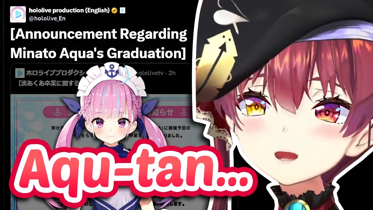 Marine's Thoughts On Aqua's Upcoming Graduation 【ENG Sub Hololive】