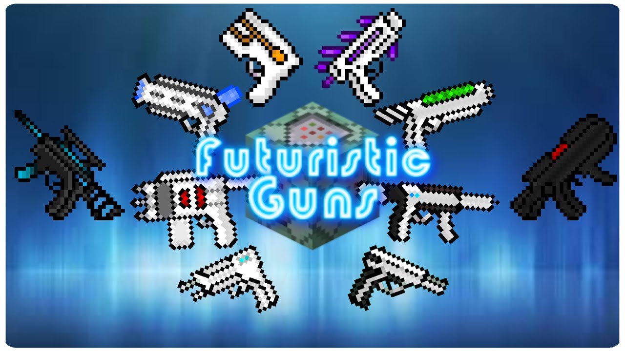 FUTURISTIC GUNS in Vanilla MC | ONLY TWO COMMAND BLOCKS (1.10/1.11)