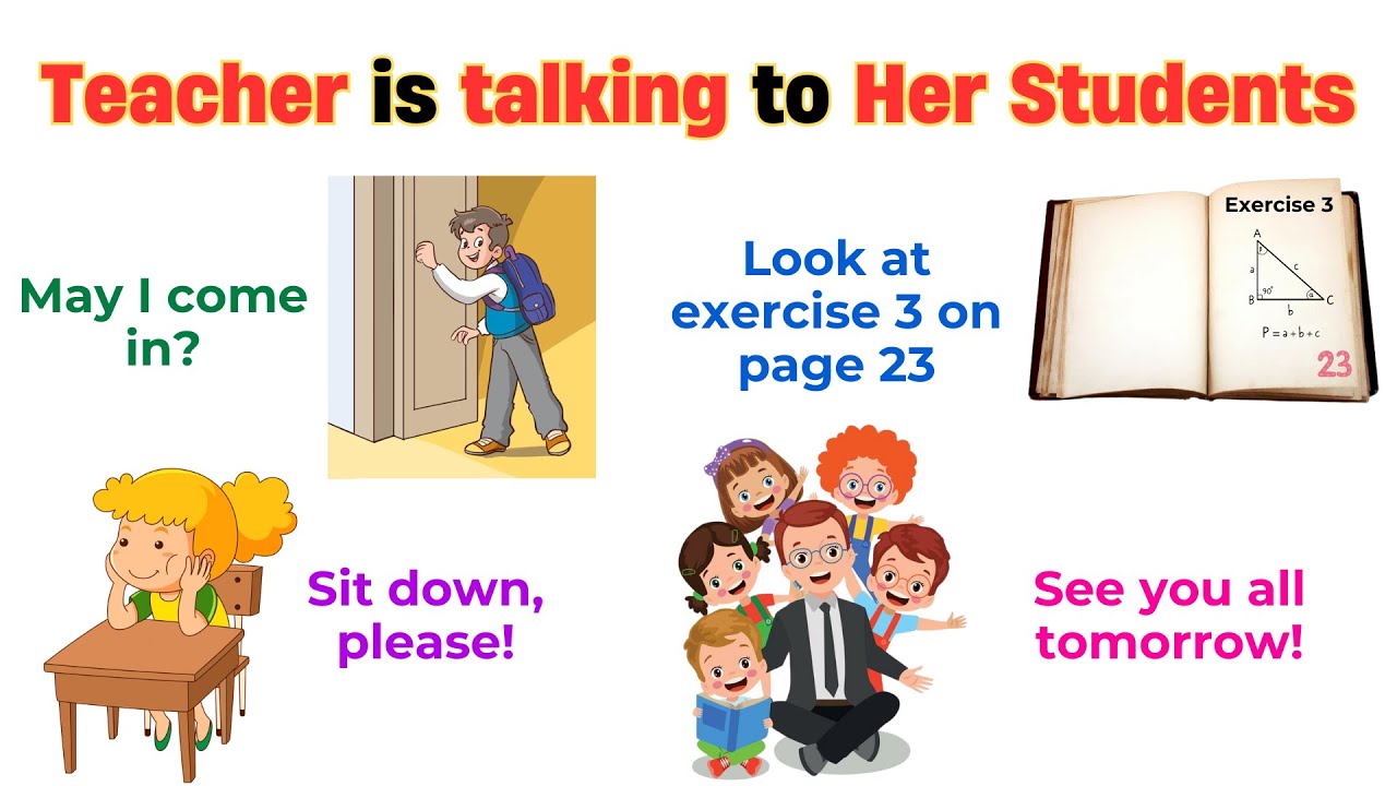 Teacher is talking to Her Students | Speak English at School | Easy English Sentences | Kiwi English