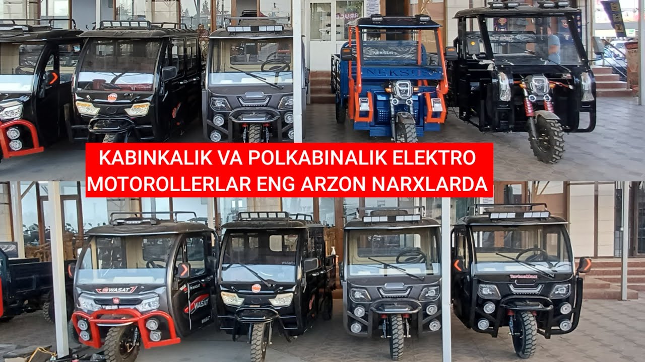 KABINKALIK VA POLKABINALIK ELEKTRO MOTOROLLERLAR ARZON BO‘LIB KETDI. 29.09.2025💯🔥🫵👍🫡