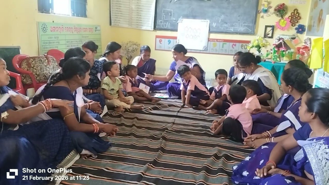 Preschool activity pratyasa mulak prasna presenting by kendrapada, Jajpur, Mayurbhanj districts 