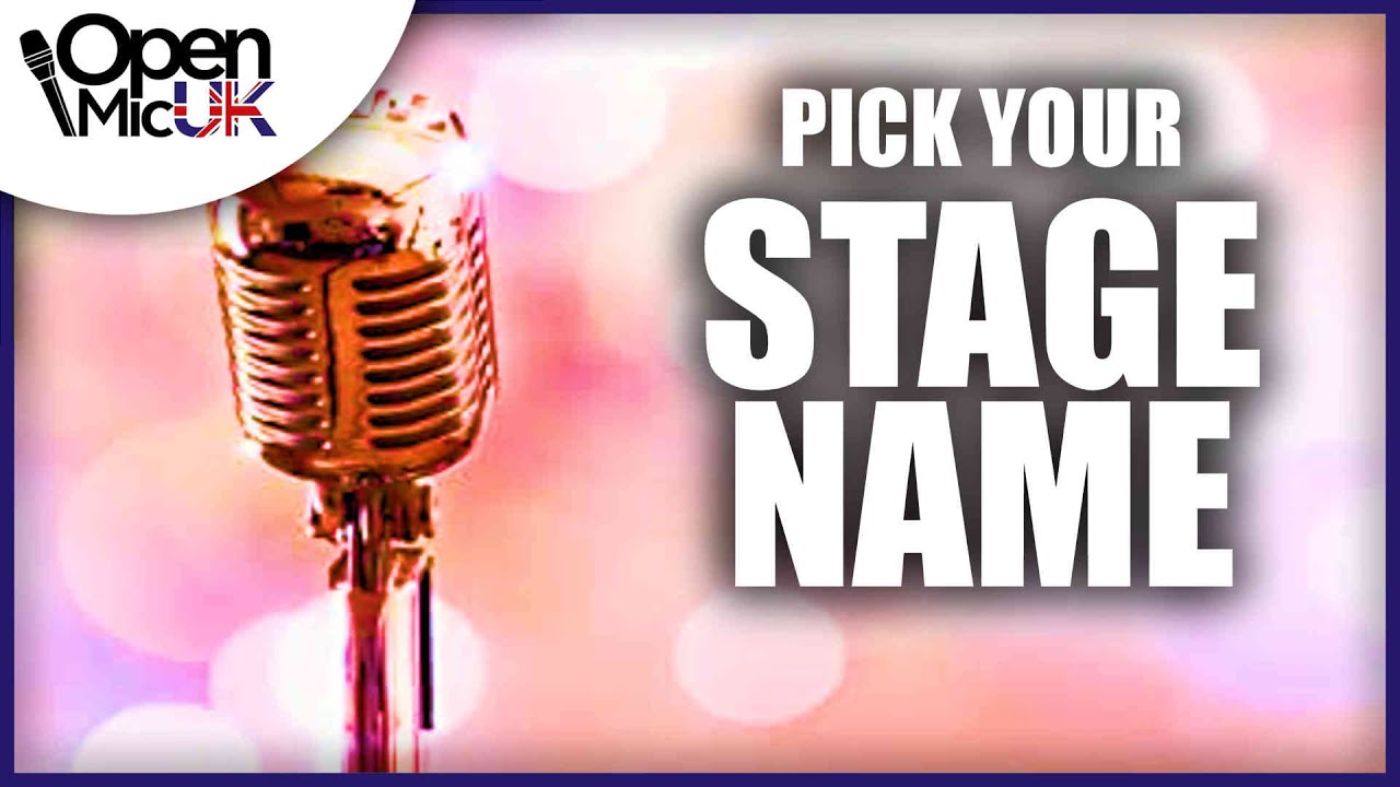 How To Pick Your Stage Name For Music / Choose a Band Name