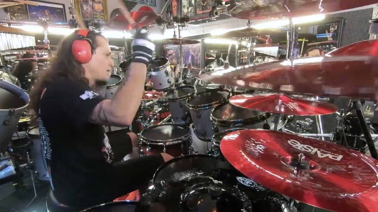 Aquiles Priester Playing W.A.S.P. School Daze - Drum Cam