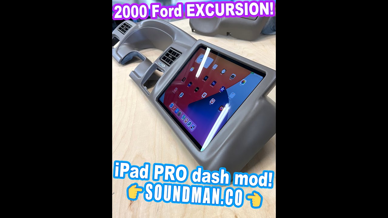 Ford Excursion iPad PRO &mdash; Soundman Dash Mod