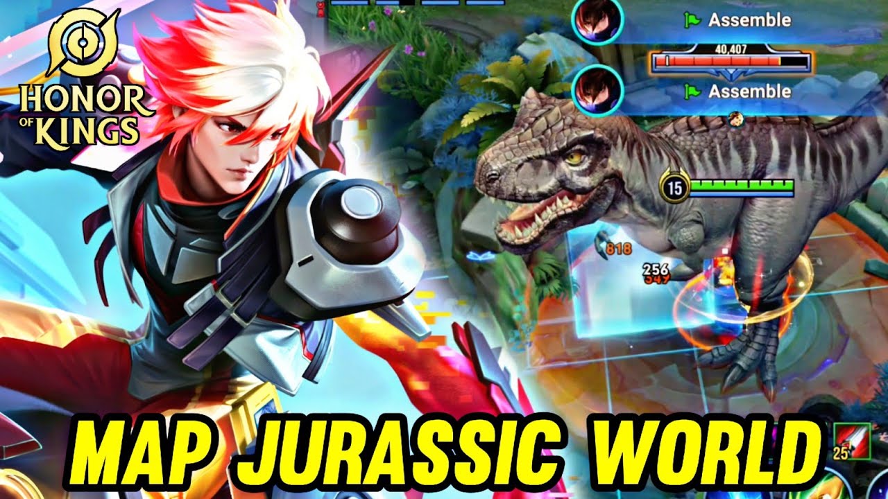 HOK : LAM GAMEPLAY | MAP JURASSIC WORLD REBIRTH - HONOR OF KINGS