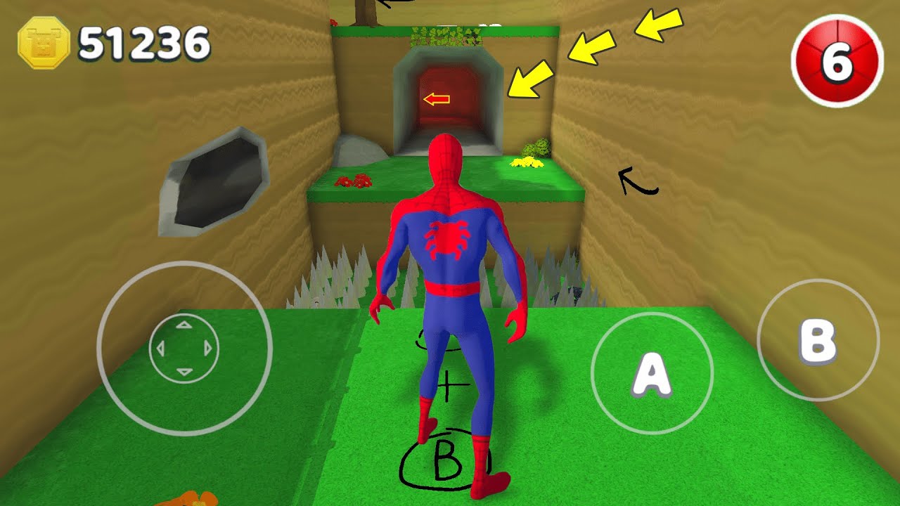 Super Bear Adventure Gameplay Walkthrough Secret Place Spiderman