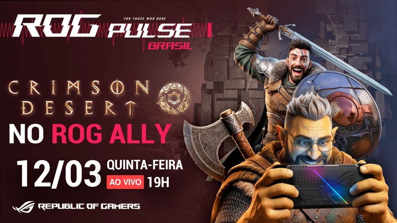 Crimson Desert Rodando no ROG Ally?! Lançamentos de Março (Games, Séries e Filmes) | ROG Pulse 🔴