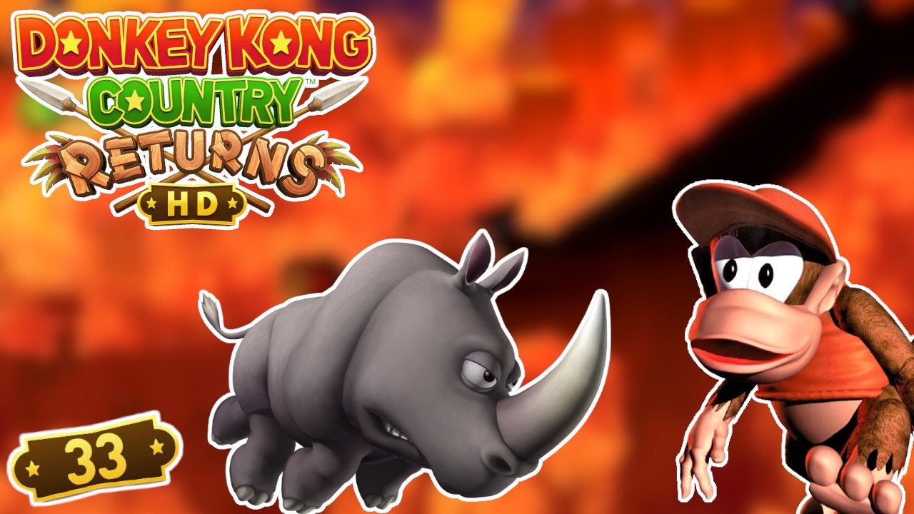 Let´s Play Donkey Kong Country Returns HD #33 – Schienen - Barbecue 🛤️🥩 Rauchgipfel 🌫️ 🏔️