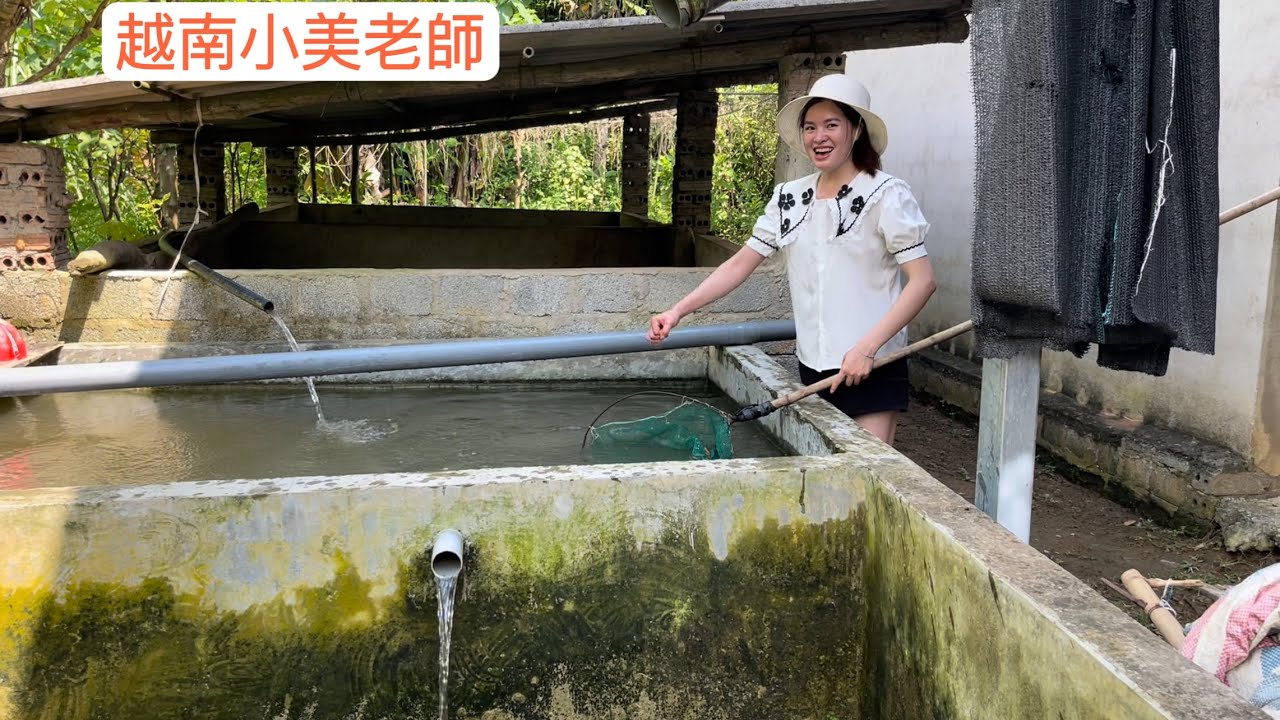小伙來越南姑娘家釣魚，美女捨不得讓我走。想讓我住她一個晚上。