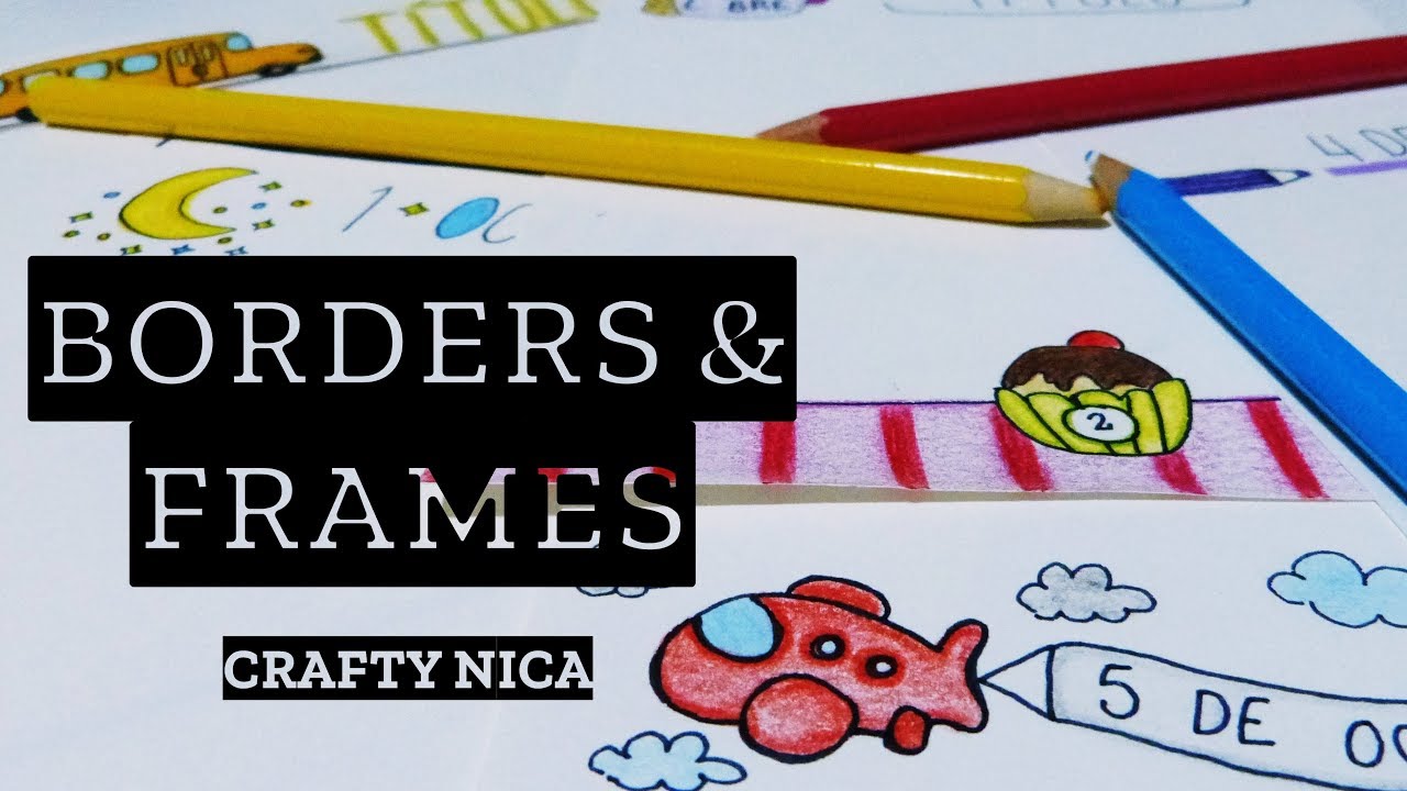 NEW BORDER DESIGNS 📚  BORDERS and FRAMES for cards, school projects & planner decoration ideas
