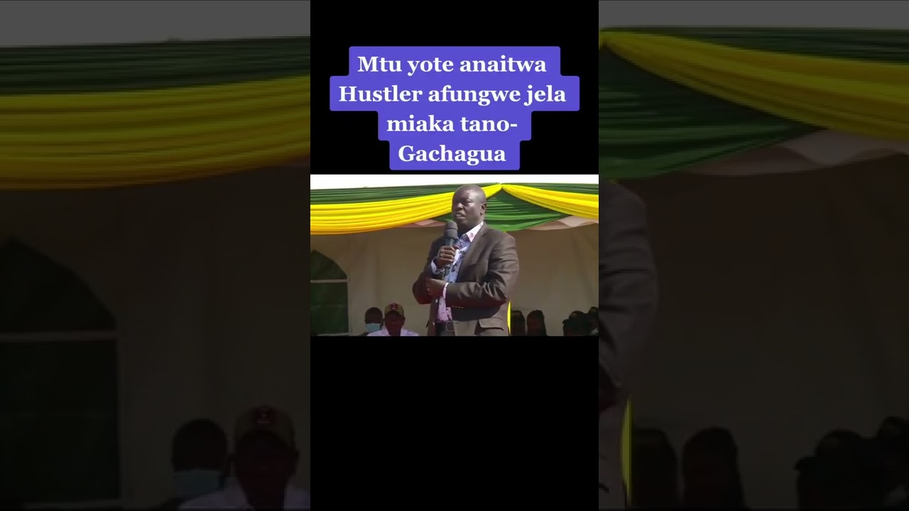 RIGATHE GACHAGWA DESTROYING WILLIAM RUTO ASLAS WOTE WAFUNGWE JELA