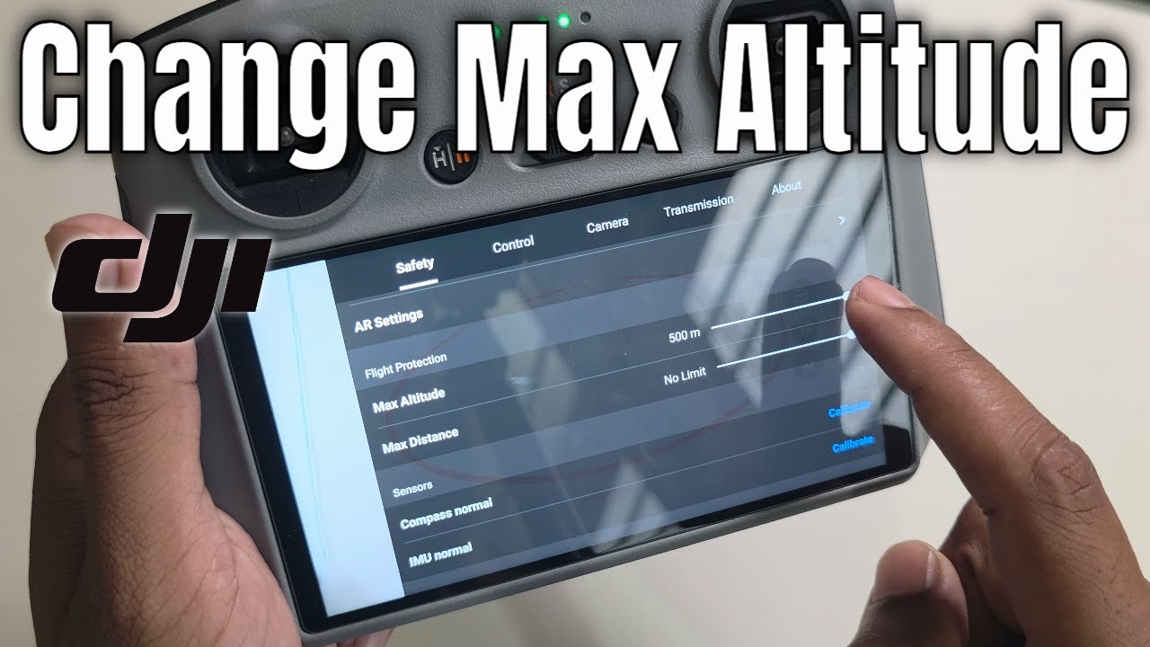 How to change altitude on DJI drone | Change max flight distance on DJI