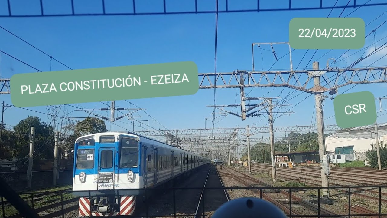 Cabview | Trenes Argentinos | P. Constitución - Ezeiza | 22/04/2023 #列車 #rail #cabride #τρένο #trem