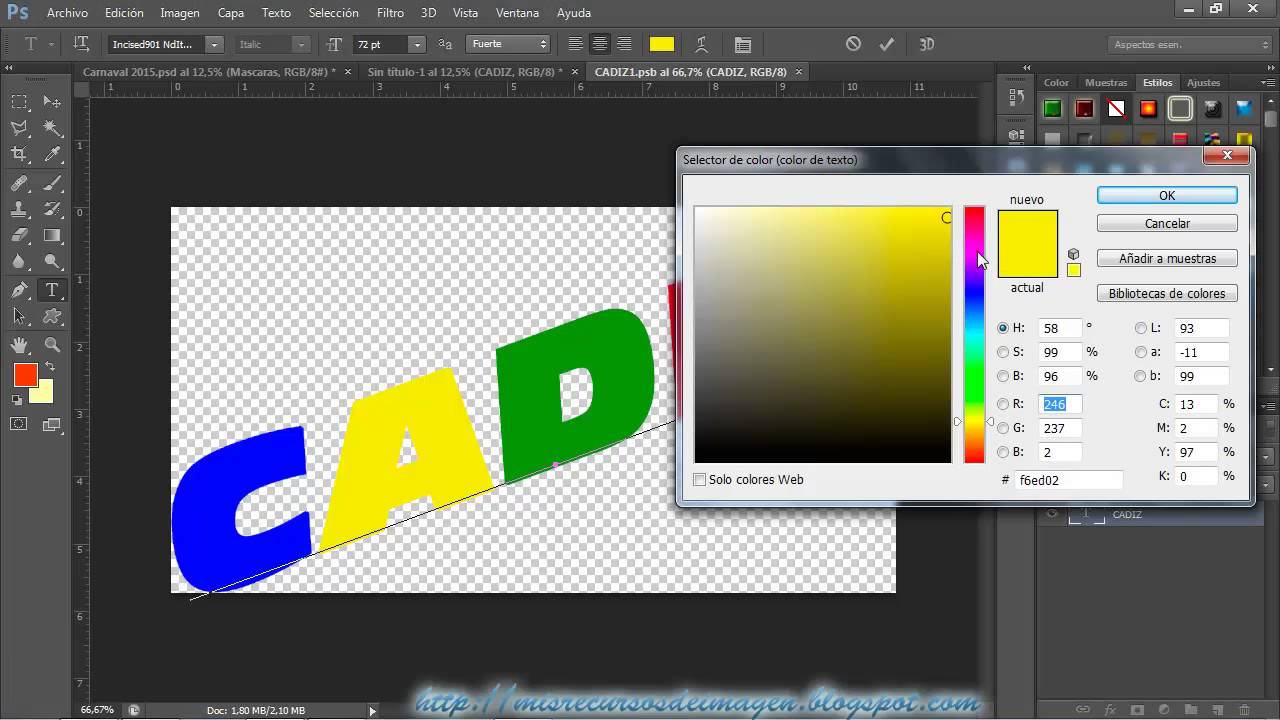 Tutorial Photoshop Espa&ntilde;ol -  Realizar cartel de Carnaval