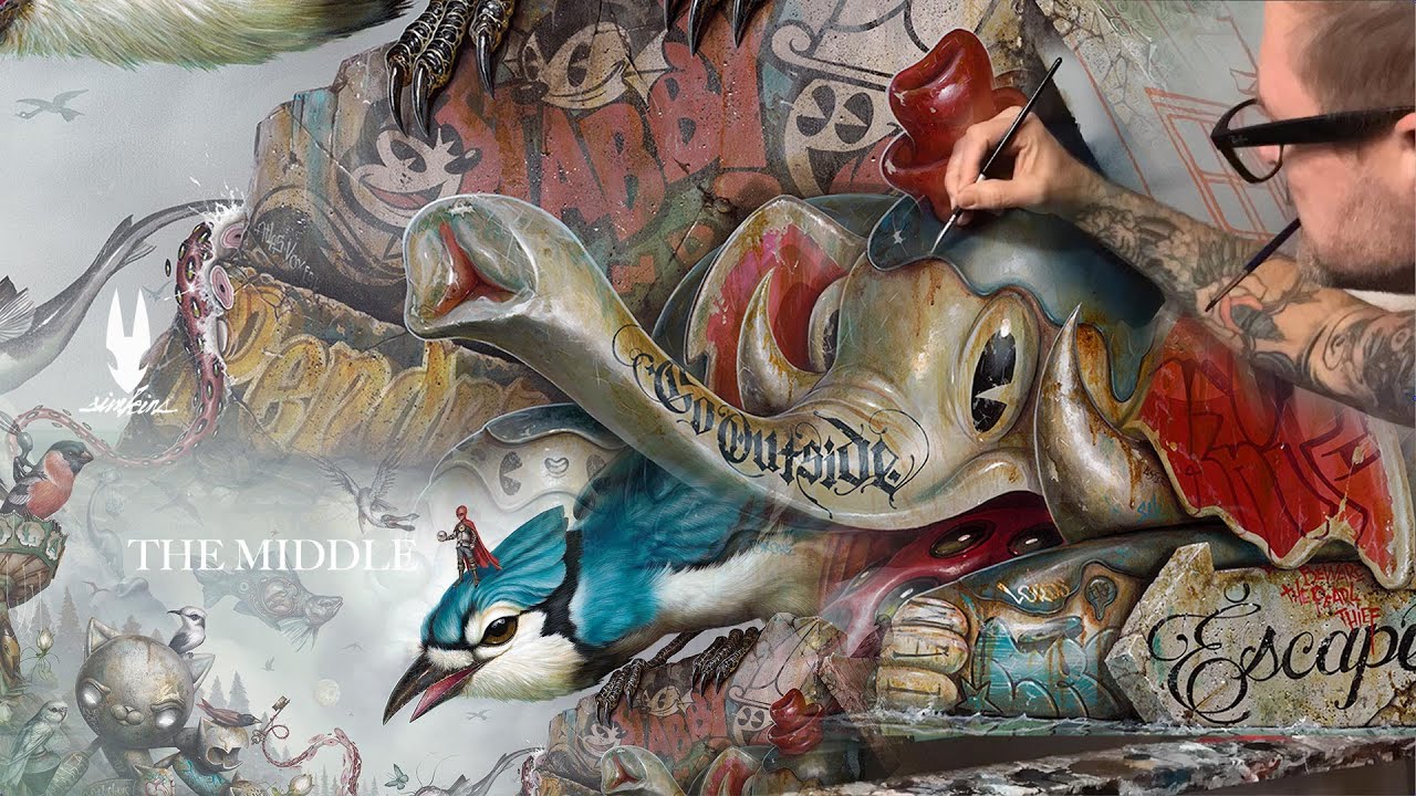 Greg CRAOLA Simkins takes on one of his MOST AMBITIOUS PAINTINGS to date with 