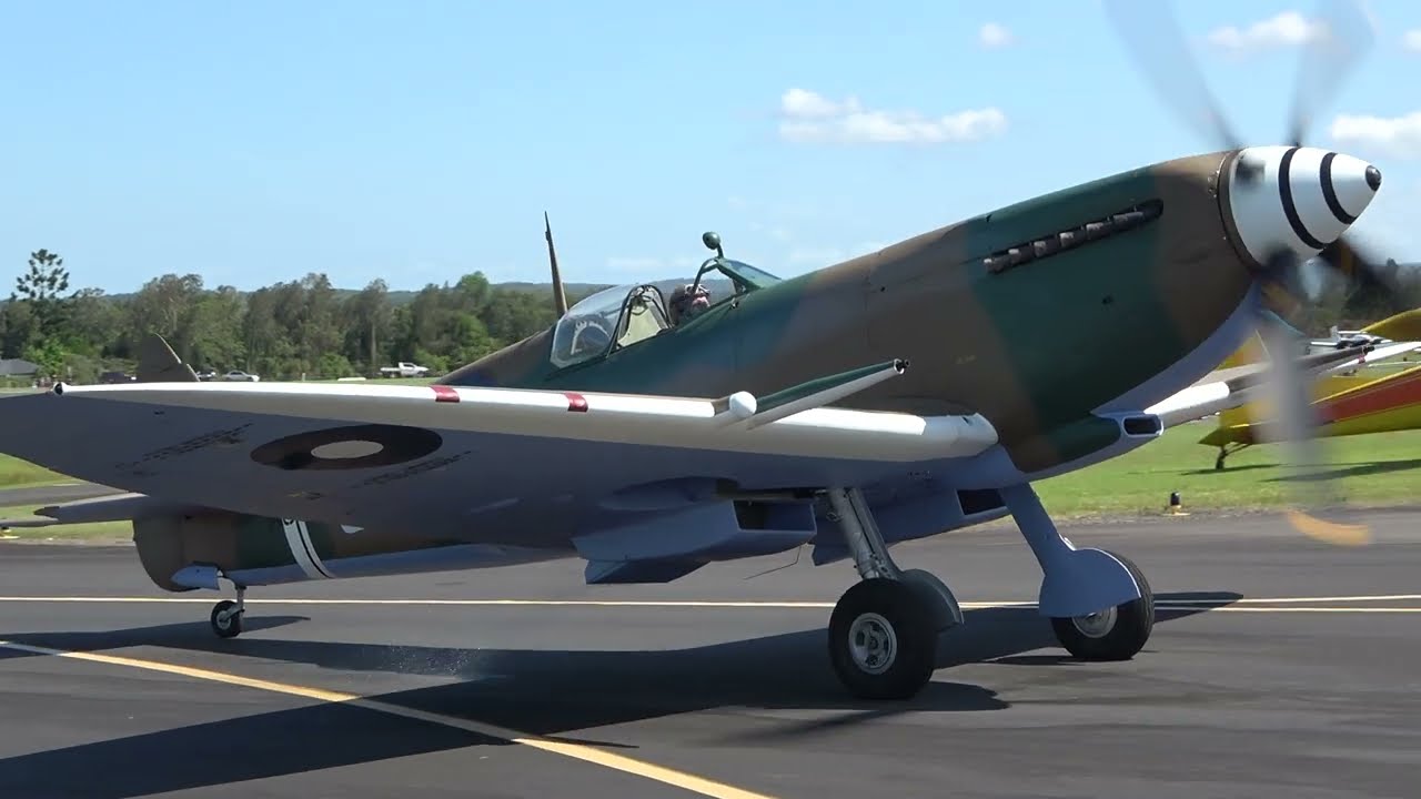 Vickers Spitfire MK.VIII A58-484 VH-A58 Display at the Taree Airshow 2024