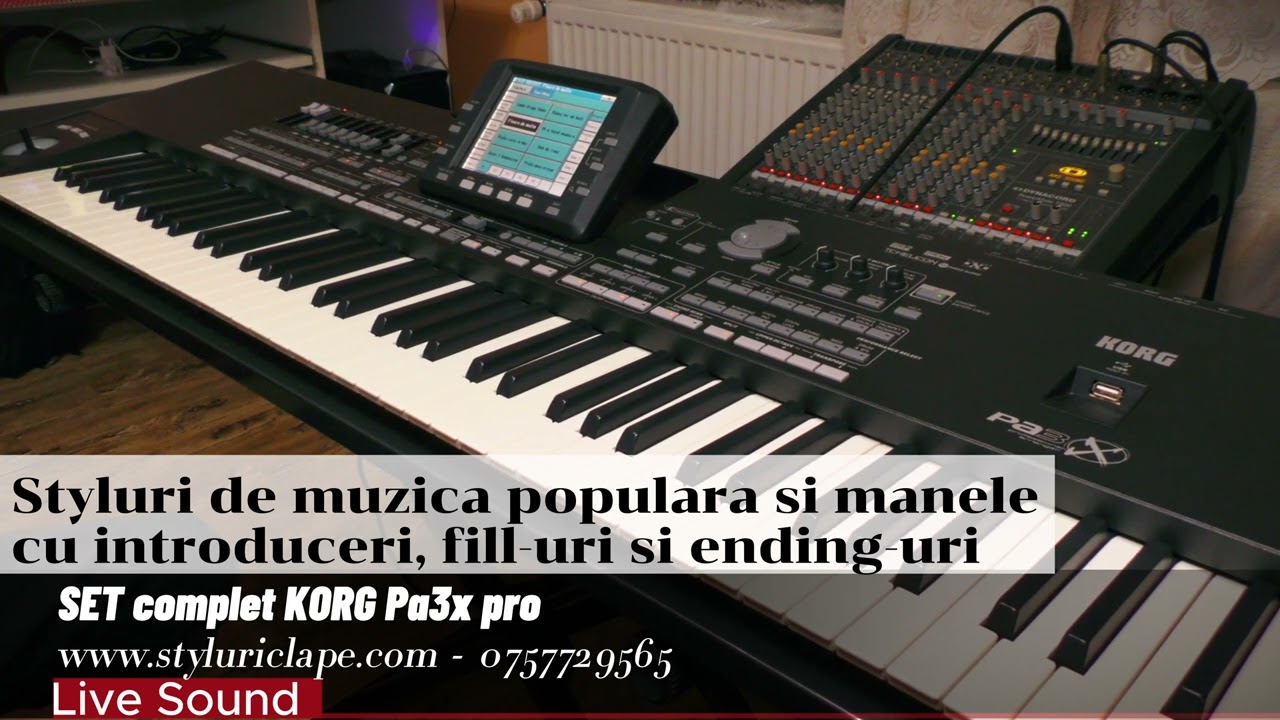 Demo SET Styluri romanesti pentru KORG Pa3x pro | SET Actualizat | 4K Video