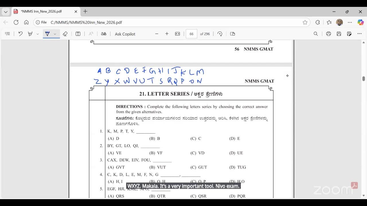 Chapter -21 Letter Series