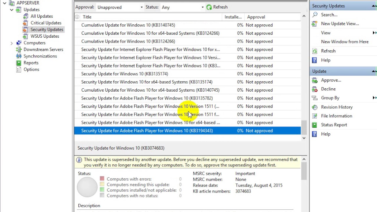 Windows Server 2016 Standard WSUS