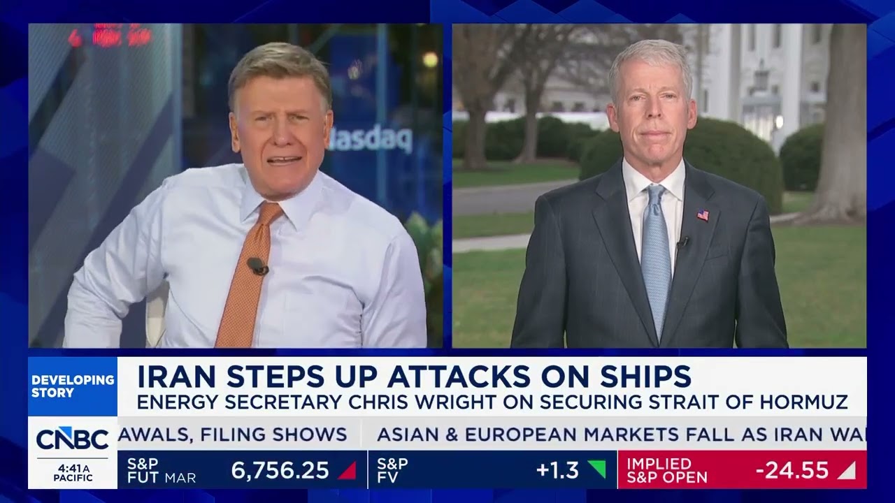 Министр внутренних дел Райт примет участие в программе Squawk Box на канале CNBC &mdash; 12 марта 2026 ...