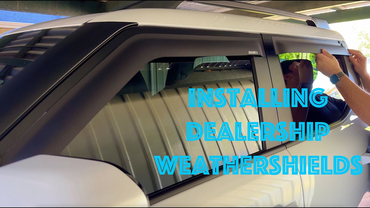 BYD Shark 6 Matte Black Weather Shield Installation From The Dealership
