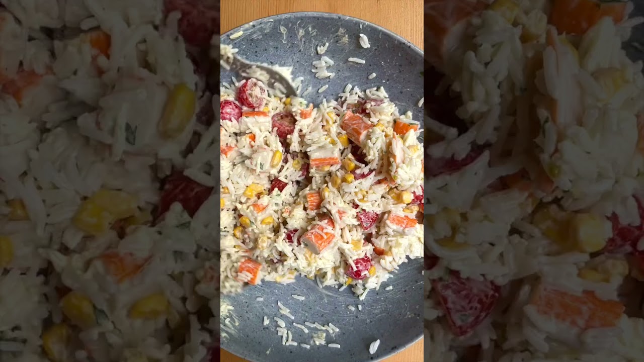 Recette salade de riz surimi