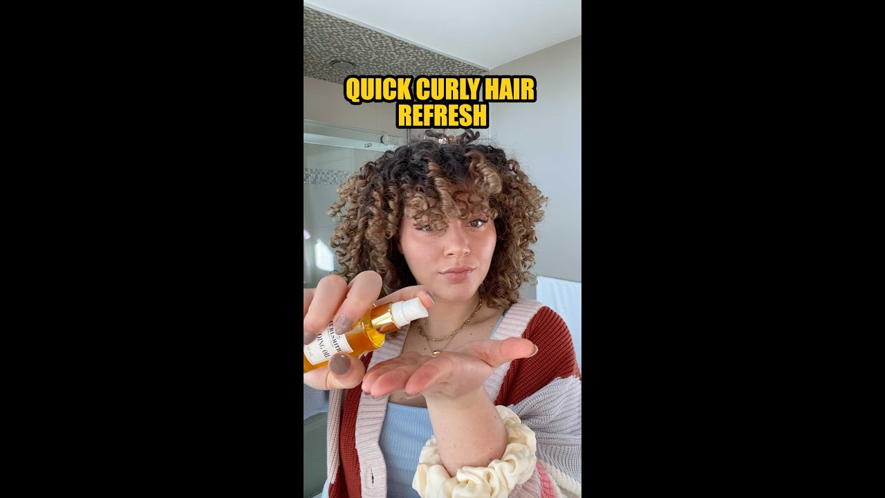 HOW TO REFRESH CURLY HAIR IN UNDER 5 MINUTES (no water needed)